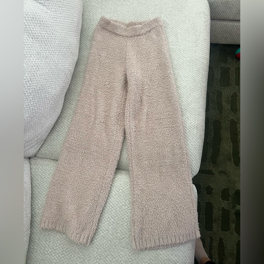 Cozy Cream Fuzzy Pants